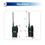 Radio Movil Handy Baofeng UV9R Plus Batería Recargable Antena 128 Canales