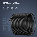Cámara de inspección de alcantarillado DEPSTECH DS590 de 15 m con pantalla IPS de 5 pulgadas