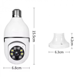 CAMARA DE SEGURIDAD IP DOMO HD WIFI TIPO FOCO LAMPARA ESPIA
