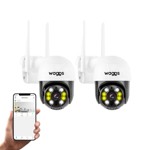 Camara De Seguridad IP Domo Exterior Full HD Waggs Negra X2