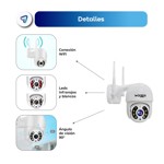 Camara De Seguridad IP Domo Exterior Full HD Waggs Negra X2