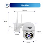 Camara De Seguridad IP Domo Exterior Full HD Waggs Negra X2