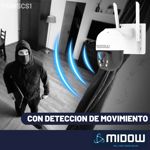 Camara de seguridad Domo Panel solar Midow HD 2K WIFI