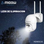Camara de seguridad Domo inalambrica Midow WIFI 2K Dia Noche