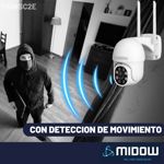 Camara de seguridad Domo inalambrica Midow WIFI 2K Dia Noche