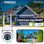Camara de seguridad Domo inalambrica Midow WIFI 2K Dia Noche