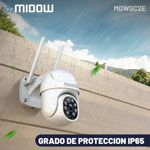 Camara de seguridad Domo inalambrica Midow WIFI 2K Dia Noche