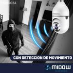 Camara de seguridad Domo inalambrica Midow WIFI Bombilla