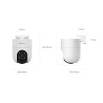 Cámara Ip 3Mp Ezviz H8C 4Mm Pt 360° Exterior