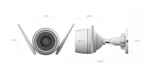 Cámara IP 4MP Ezviz H3C 4mm Exterior