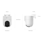 CAMARA DE SEGURIDAD EZVIZ EXTERIOR H8C PRO 3MP 2K (303102602)