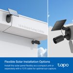 Cámara de batería para exteriores Tapo SolarCam C403 con panel solar
