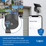 Cámara de batería para exteriores Tapo SolarCam C403 con panel solar