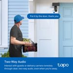 Cámara de batería para exteriores Tapo SolarCam C403 con panel solar