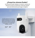 Cámara Ezviz Wi-fi Doble Lente Rotacion Vertical Horizontal