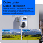 Cámara Ezviz Wi-fi Doble Lente Rotacion Vertical Horizontal