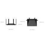 ROUTER EZVIZ RT 1 AX3000 WIFI 6 DE MALLA SMART HOME (AM-STD)