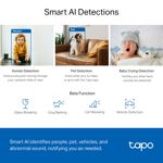 Cámara de seguridad TP-Link Tapo C220 2K QHD Pan/Tilt