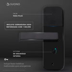Cerradura Inteligente Smart Lock Suono HOG0195 Negro