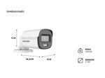 Cámara De Seguridad Hikvision ColorVu DS-2CE10DF0T-FS
