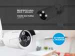 Kit x 4 Cámaras de Seguridad Sx24 Interior Exterior NVR +1TB + 1 Fuente Switching 12v a 10a