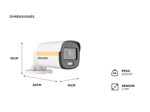 Cámara Seguridad Blanca Hikvision Colorvu Cctv 2mp