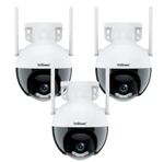Kit x3 de Cámaras  de Seguridad IP SriHome SH045 2MP Wifi-LAN Vision Nocturna