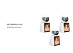 Kit x3 de Cámaras de Seguridad SriHome Audio Bidireccional Pantalla HD 28 Pulgadas
