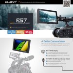 Monitor de cámara LILLIPUT FS7 7 Full HD 4K HDMI 3G-SDI metálico