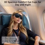 Gafas de dormir Vowleike de silicona suave con cámara de humedad
