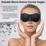 Gafas de dormir Vowleike de silicona suave con cámara de humedad