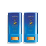Protector solar en barra Shiseido Clear SPF 50+, paquete de 2 unidades