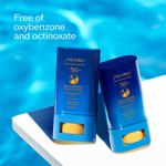 Protector solar en barra Shiseido Clear SPF 50+, paquete de 2 unidades