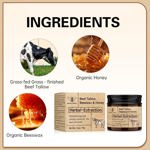 Bálsamo de sebo de res, crema hidratante y miel para el cuidado de la piel, 2 unidades