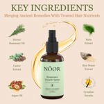 Spray para el crecimiento del cabello NOOR HAIR Rosemary para mujer, 100 ml