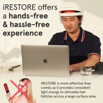 Sistema láser para el crecimiento del cabello iRestore Essential con paquete de baterías
