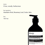 Jabón de manos Aesop Resurrection Aromatique 500 ml sin parabenos