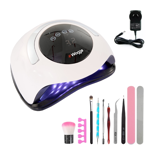 Cabina de Uñas UV Lampara LED 120W con Kit de Regalo Waggs