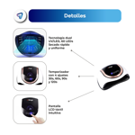 Cabina de Uñas Tecnologia Lampara Dual UV LED 180W Waggs