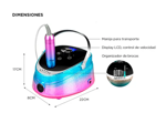 Torno de Manicura Care Gadnic 35000RPM Con Pedal de Control