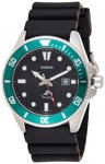 Casio Reloj deportivo de cuarzo de acero inoxidable para hombre con correa de plástico