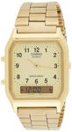 Reloj Casio AQ-230GA-9D dorado analógico y digital para hombre