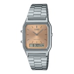 Reloj Casio Vintage AQ-230A-4AMQY con esfera unisex de cobre claro
