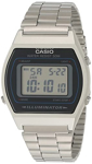Reloj Casio B640WD-1A para hombre, plateado, digital, retro, inoxidable S