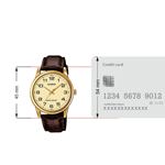 Reloj con correa de cuero para hombre de 18 mm
