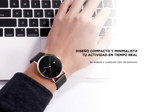Reloj De Hombre Plateado Gadnic Cuarzo Analógico Impermeable