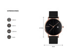 Reloj De Hombre Plateado Gadnic Cuarzo Analógico Impermeable