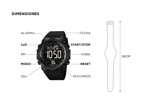 Reloj Digital Amarillo Gadnic Sumergible Alarma Cronometro