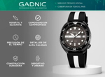 Reloj Analógico Negro Gadnic Deportivo