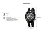Reloj Analógico Negro Gadnic Deportivo